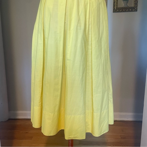 VTG 1950s Yellow Fit & Flare Day Dress / Full Skirt & Wrap Top - Picture 10 of 16
